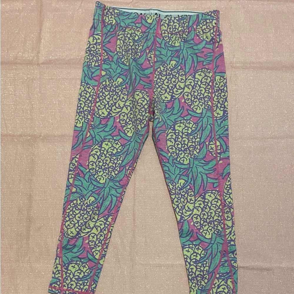 Ivory Ella Vibrant Pinspple Capri Leggings